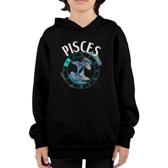 Pisces Zodiac Sign Astrology Gift Youth Hoodie | Mazezy