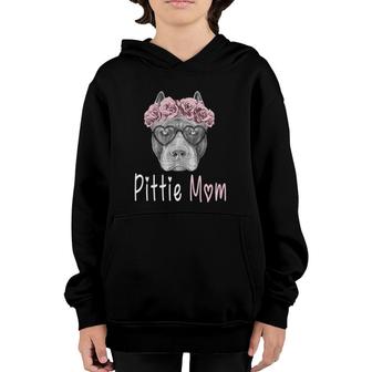 Pittie Mom For Pitbull Dog Lovers-Mothers Day Gift Youth Hoodie | Mazezy UK