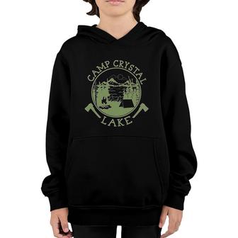 Camp Crystal Lake Counselor Horror Movie Kids Girl Boy Youth Hoodie - Seseable