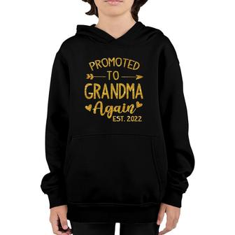 Promoted To Grandma Again Est 2022 Ver2 Youth Hoodie | Mazezy