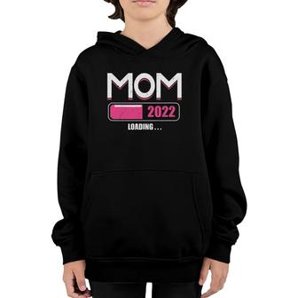 Promoted To Mommy Est 2022 Loading Future Mom Youth Hoodie | Mazezy