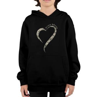 Proud Army Mom - Camouflage Army Mother Tee Youth Hoodie | Mazezy UK