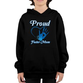 Proud Foster Mom Family National Foster Care Month Youth Hoodie | Mazezy