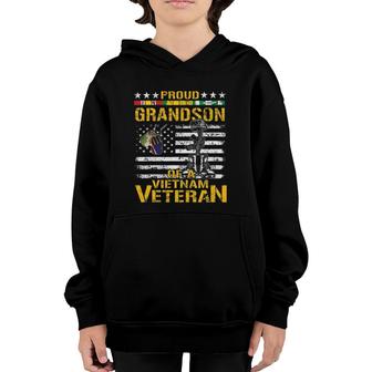 Proud Grandson Of A Vietnam Veteran Vietnam War Vet Youth Hoodie | Mazezy
