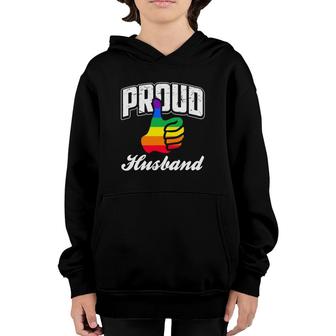 Proud Lgbtq Husband Gay Pride Month V1 Ver2 Youth Hoodie | Mazezy