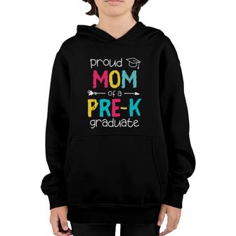 Proud Mom Mother Prek Preschool Family Matching Graduation Youth Hoodie | Mazezy