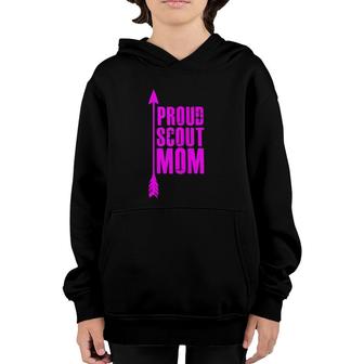 Proud Scout Mom Mother Boy Girl Youth Hoodie | Mazezy