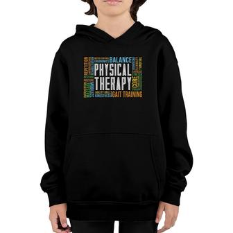 Pt Physical Exercise Gift Physical Therapy Youth Hoodie | Mazezy