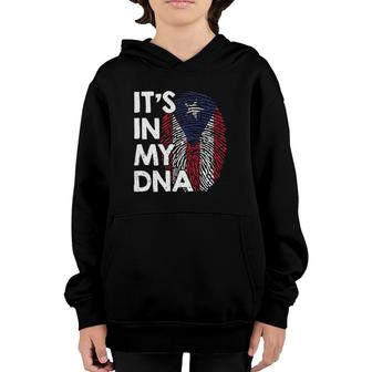 Puerto Rico Dna - Flag Puerto Rican Puertorriqueños Boricuas Youth Hoodie | Mazezy