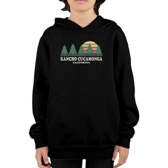 Rancho Cucamonga Ca Vintage Throwback Tee Retro 70'S Design Youth Hoodie | Mazezy