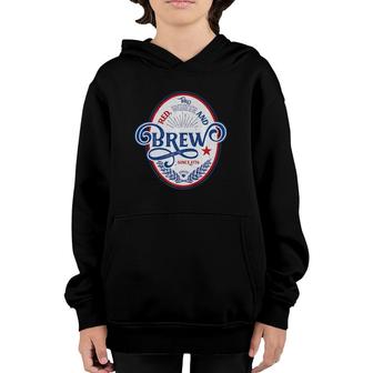 Red, White And Brew For The Usa Men And Women Youth Hoodie | Mazezy