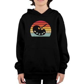 Retro Drawing Art Teacher Painting For Women Youth Hoodie | Mazezy