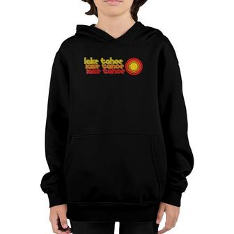 Retro Lake Tahoe 80'S Style Sun Vintage Youth Hoodie | Mazezy