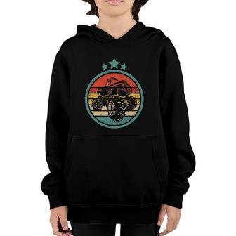 Retro Monster Trucks Vintage Big Trucks Youth Hoodie | Mazezy