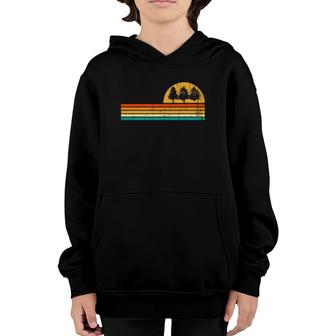 Retro Outdoors Nature Wildlife Trees Forest Youth Hoodie | Mazezy