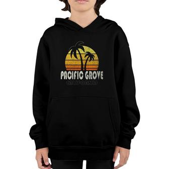 Retro Pacific Grove Ca Beach Vacation Youth Hoodie | Mazezy