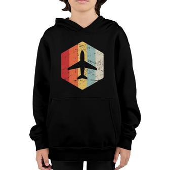 Retro Pilot Gift For Airplane Pilots - Private & Commercial Youth Hoodie | Mazezy UK