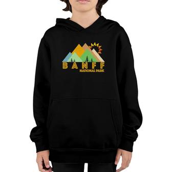 Retro Vintage Banff National Park Tee Youth Hoodie | Mazezy