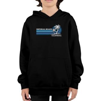 Retro Vintage Family Vacation California Imperial Beach Youth Hoodie | Mazezy