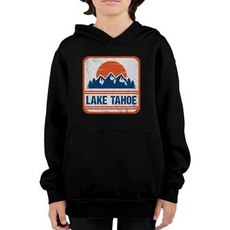 Retro Vintage Lake Tahoe Gift Youth Hoodie | Mazezy