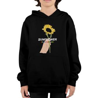 Rex Sunflower Orange Color County Youth Hoodie | Mazezy