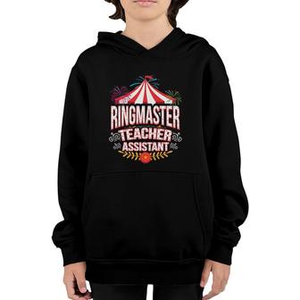 Ringmaster Teacher Assistant Circus Carnival Youth Hoodie | Mazezy