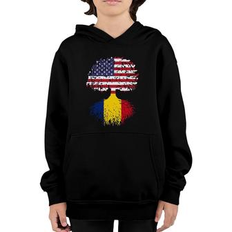 Romanian Roots Romania National Heritage Tree Gift Youth Hoodie | Mazezy