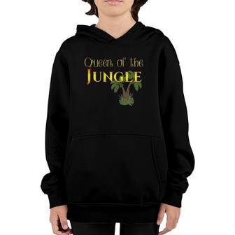 S Made By Mom_Queen Of The Jungle Youth Hoodie | Mazezy