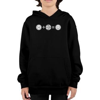 Sad Face Archery Happy Face Bow Hunting Youth Hoodie | Mazezy