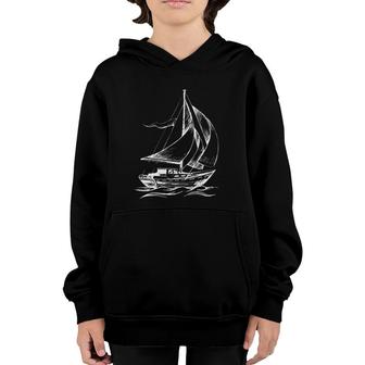 Sailboat Cool Gif For Sailboat Lovers Youth Hoodie | Mazezy