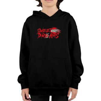 Scary Horror Movie Blood Sweet Dreams Youth Hoodie | Mazezy