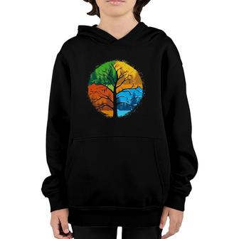 Seasons Spring Summer Autumn And Winter Youth Hoodie | Mazezy