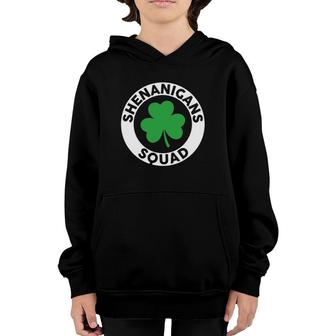 Shenanigans Squad Funny St Patrick's Day Matching Group Youth Hoodie | Mazezy AU
