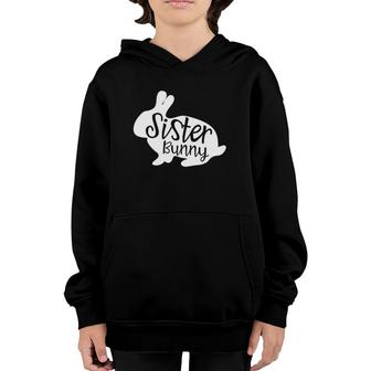 Sister Bunny Cute Rabbit Family Easter Gift Youth Hoodie | Mazezy