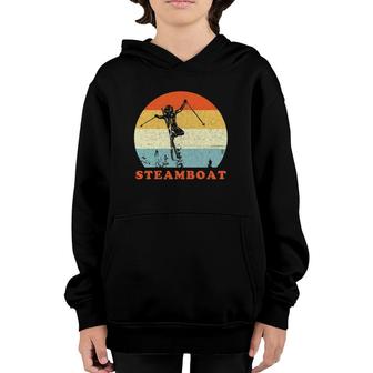Ski Steamboat Springs,Colorado Vintage Retro Snow Ski Youth Hoodie | Mazezy
