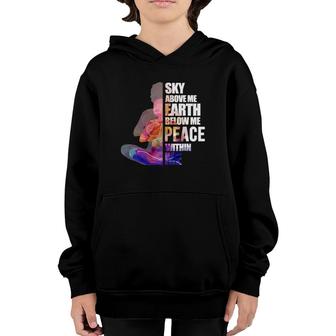 Sky Above Me Earth Zen Yoga Buddhist Meditation Gift Youth Hoodie | Mazezy
