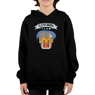 Sloth Hiking Team We Will Get There When We Get There Youth Hoodie | Mazezy