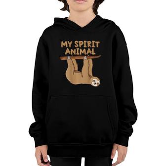Sloth Toy Sloth Pictures Spirit Animal Game Spirit Animals Youth Hoodie | Mazezy