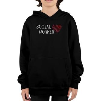 Social Worker Servant Caseworker School Social Worker Youth Hoodie | Mazezy