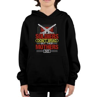 Soldiers Don't Brag - Military Mother Gift Proud Army Mom Youth Hoodie | Mazezy DE