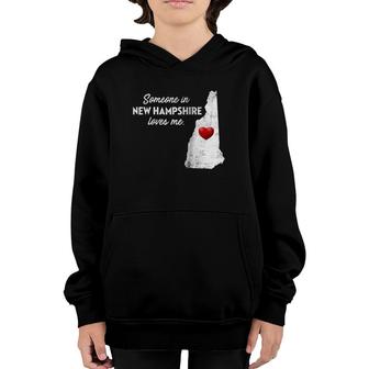 Someone In New Hampshire Loves Me - New Hampshire Nh Raglan Baseball Tee Youth Hoodie | Mazezy
