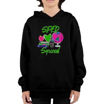 Sped Squad Special Ed Teacher Back To School Coffee Lover Youth Hoodie | Mazezy