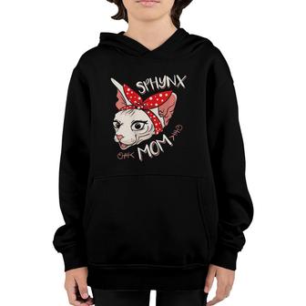Sphynx Cat Mom Mother Gift Youth Hoodie | Mazezy