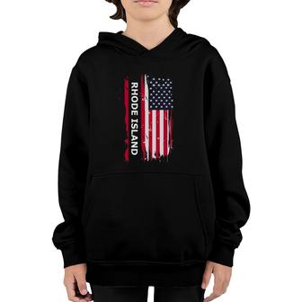 State Of Rhode Island Youth Hoodie | Mazezy