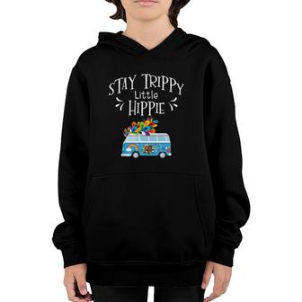 Stay Trippy Little Hippie Peace Love And Freedom 70S Van Youth Hoodie | Mazezy