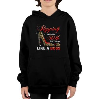 Stepping Into My 50Th Birthday Like A Boss Since 1970 Mother Youth Hoodie | Mazezy