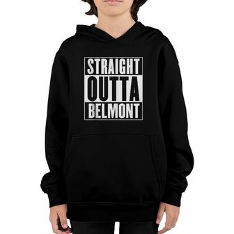 Straight Outta Belmont Tank Top Youth Hoodie | Mazezy