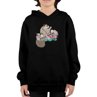 Suggie Momma Mom Mother Sugar Glider Cute Pet Lover Gift Youth Hoodie | Mazezy