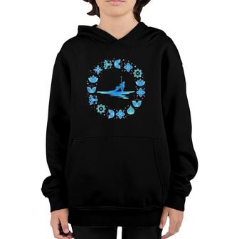 Sup Yoga Paddle Board Zen Vibe Youth Hoodie | Mazezy