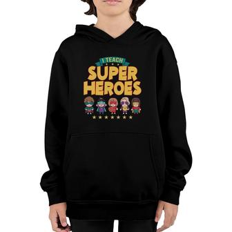 Superhero Teacher School Tutor Educator Instructor Youth Hoodie | Mazezy